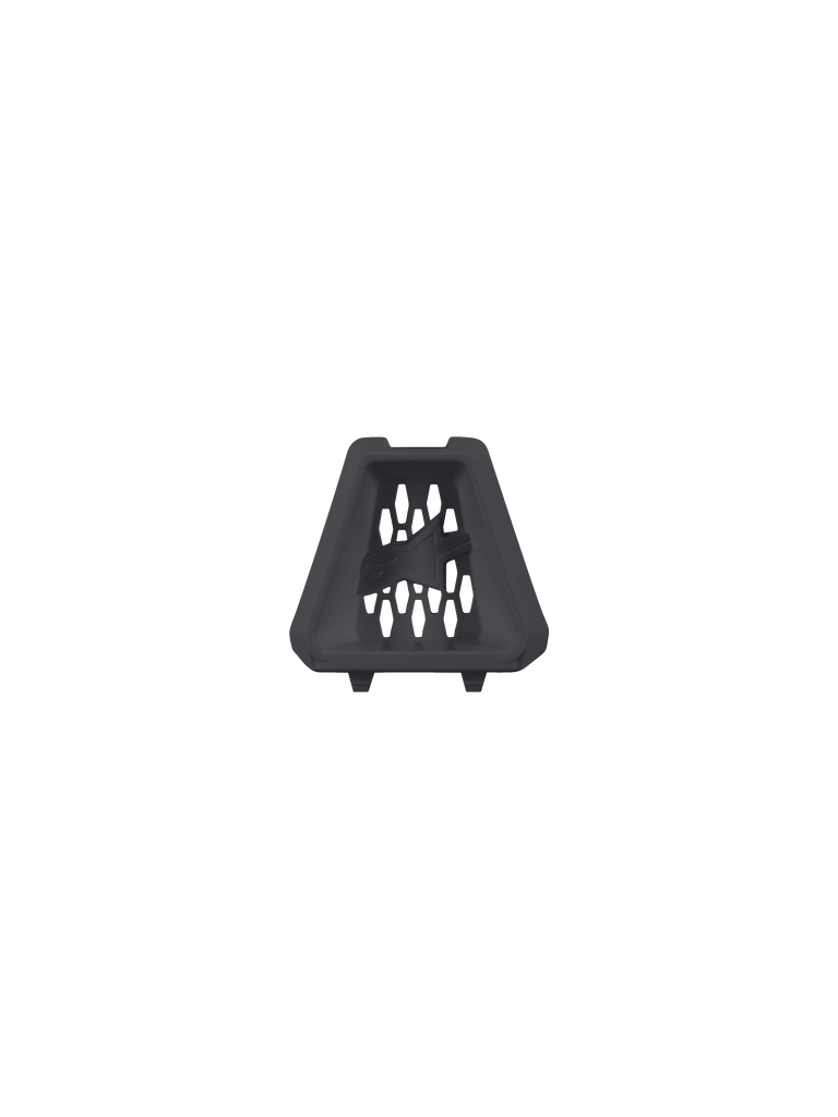Alpinestars S-M3 Youth Chin Vent, nero, ricambio ufficiale per caschi motocross SM3 Youth, componente di ventilazione trapezoidale con rete a nido d'ape e logo in rilievo, accessorio per casco