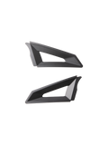 Alpinestars S-M3 Top Vent Sides, nero, coppia di componenti di ricambio per la ventilazione del casco, design geometrico con aperture triangolari, finitura opaca, costruzione in plastica per caschi da motocross