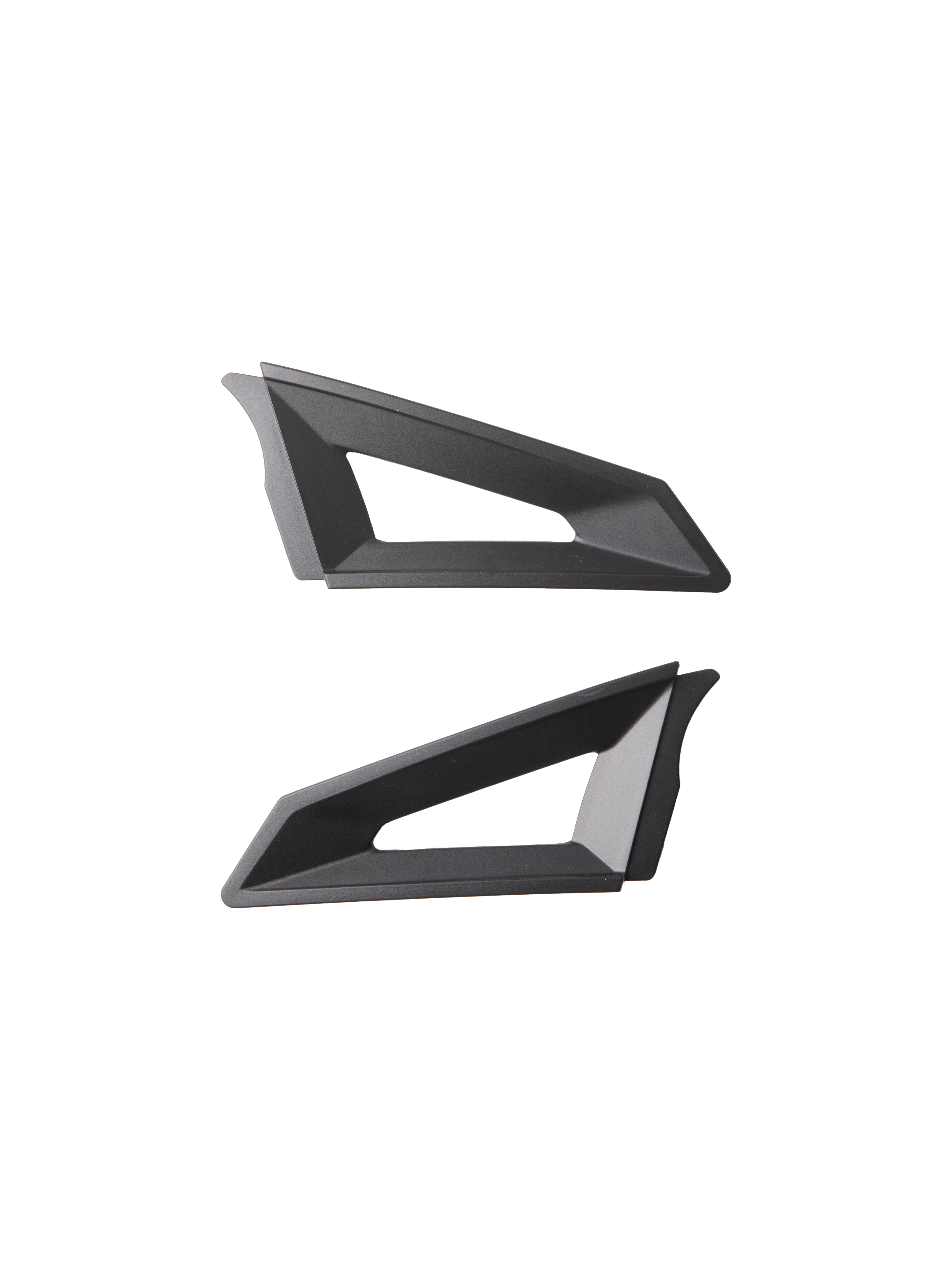 Alpinestars S-M3 Top Vent Sides, nero, coppia di componenti di ricambio per la ventilazione del casco, design geometrico con aperture triangolari, finitura opaca, costruzione in plastica per caschi da motocross