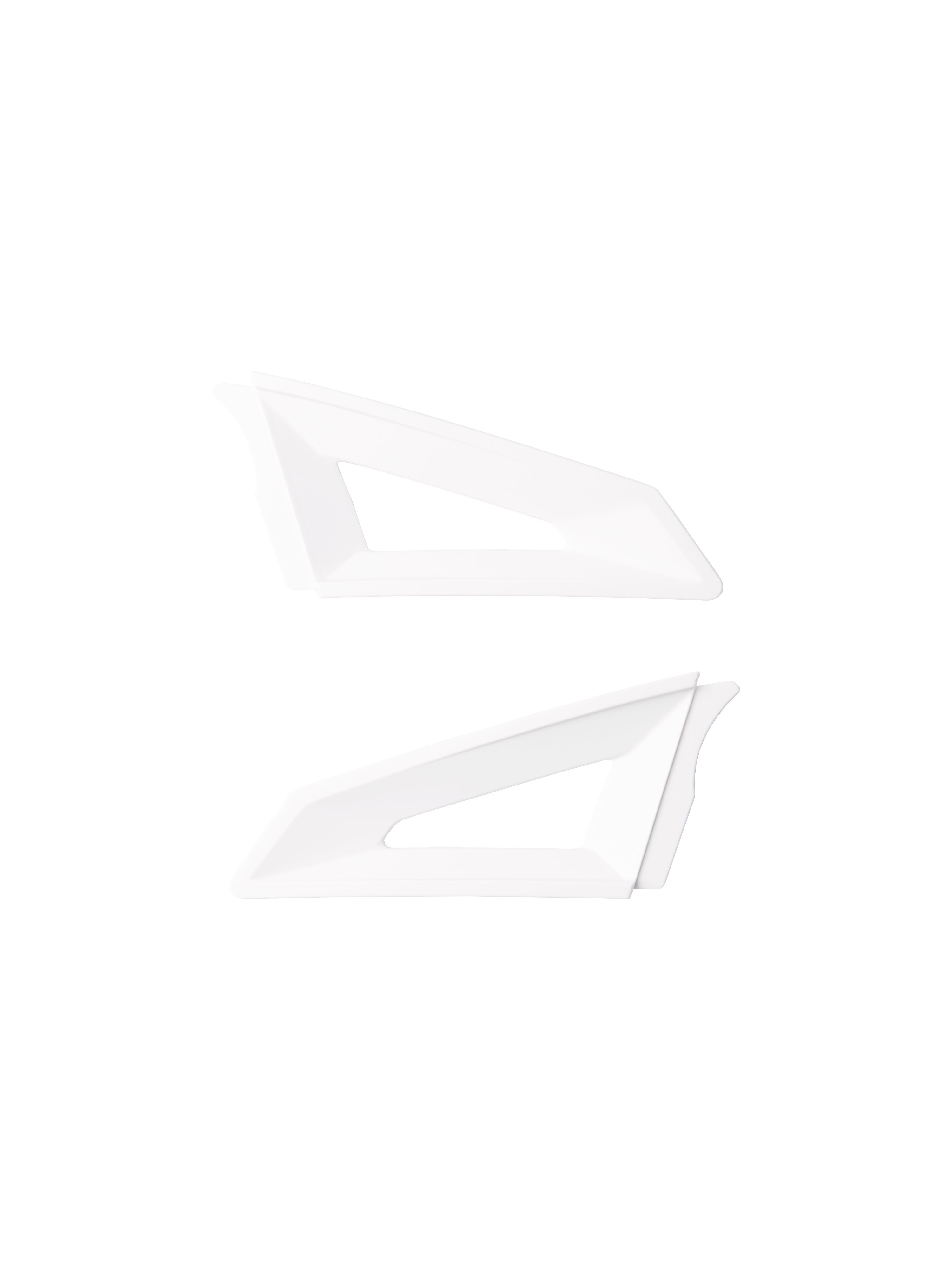 Alpinestars S-M3 Prese d'Aria Superiori Laterali, accessori per la ventilazione del casco, bianco, coppia di ricambi aerodinamici con aperture triangolari, struttura in plastica ad alta resistenza