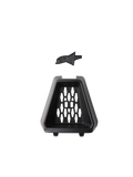 Alpinestars S-M3 Chin Vent, accessorio per casco, nero, ricambio ufficiale composto da presa d'aria trapezoidale con motivo a nido d'ape e inserto logo Astars nero, per caschi da moto off-road