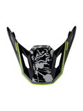 Alpinestars Visiera S-M7 Blaster, accessorio per casco da motocross nero lucido, grigio e giallo fluo per gare fuoristrada
