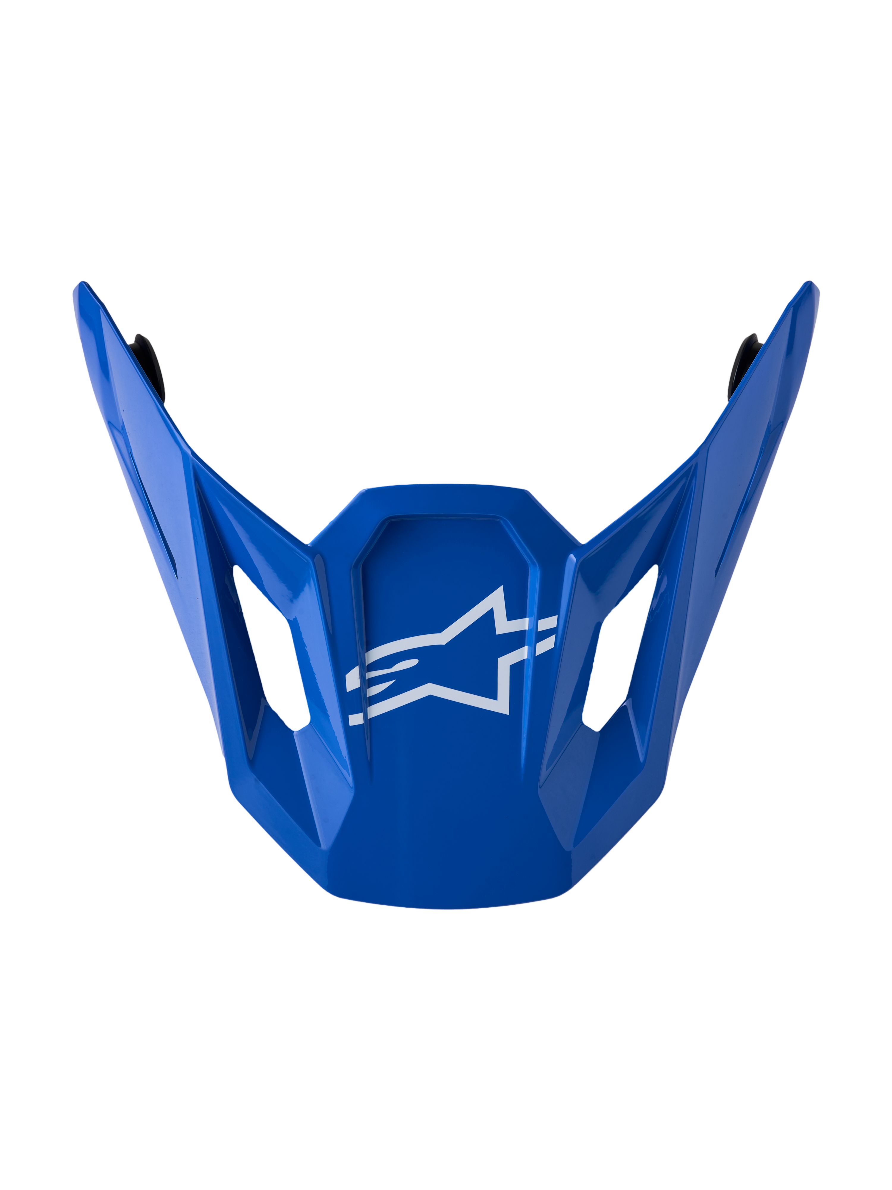 Alpinestars Visiera S-M7 Core, parte di ricambio per casco da motocross, blu lucido con logo a stella bianco