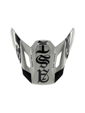 Alpinestars Limited Edition S-M7 Wolf Dust Visor 22.06, visiera di ricambio per casco da motocross, Dune e nero lucido, con grafiche in stile gotico e scritte "ONE GOAL" "ONE VISION", design aerodinamico per competizioni off-road