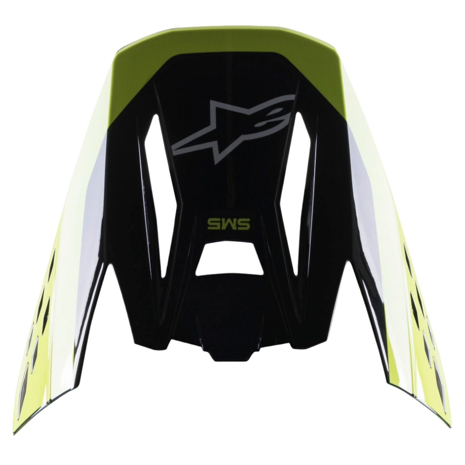 Visiera S-M5 Beam Nero Giallo Fluo Glossy