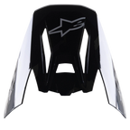 Alpinestars S-M5 Rover Visor, accessorio per casco da motocross, Nero Antracite Camo Lucido, finitura nera lucida con logo a stella grigio, design aerodinamico con aperture per il flusso d'aria