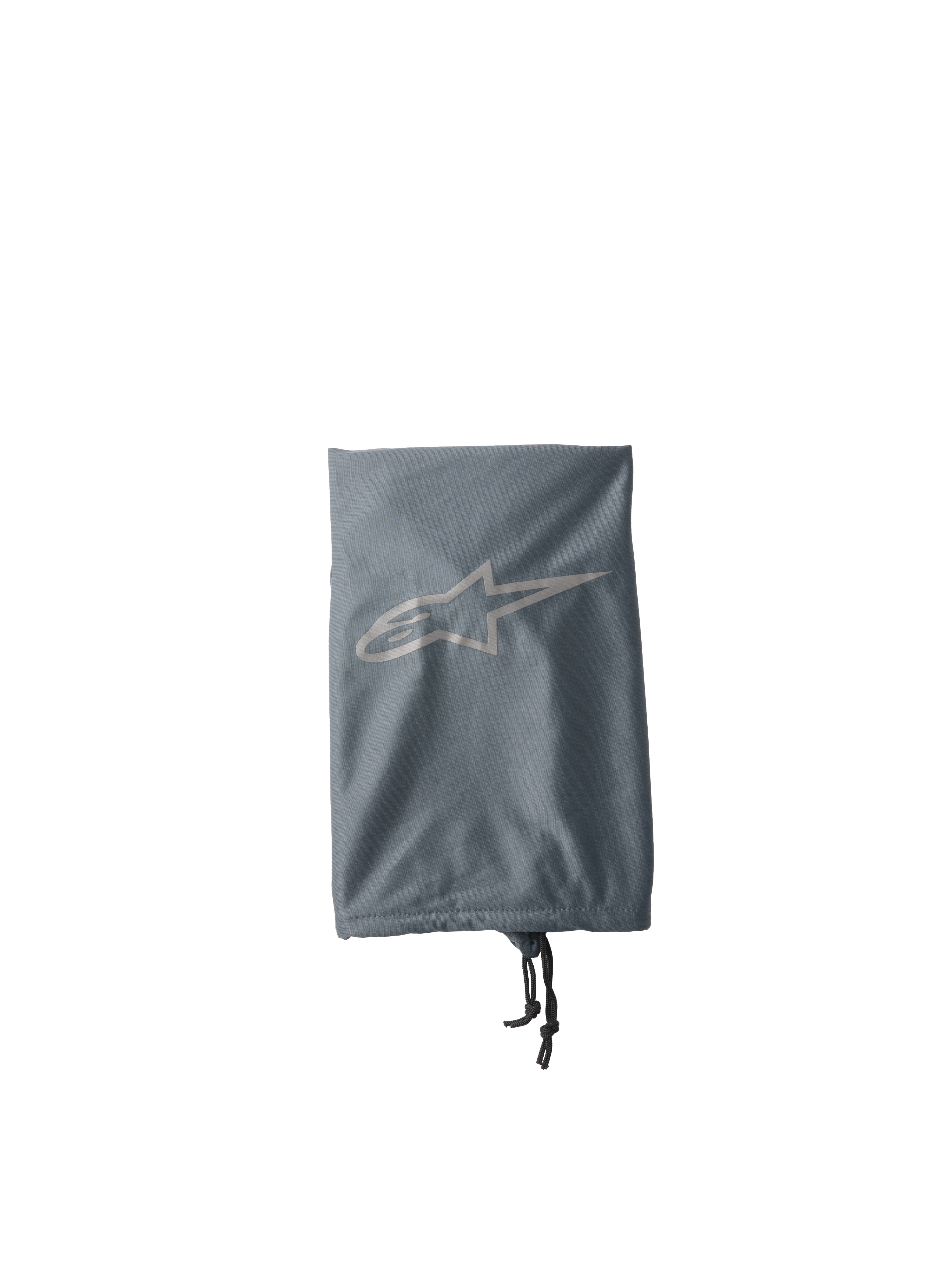 Alpinestars S-M7 Soft Bag, sacca porta casco da motocross, grigio, con logo Alpinestars a stella grigio chiaro, chiusura a coulisse con cordino nero, struttura in tessuto leggero per la protezione dell'attrezzatura off-road