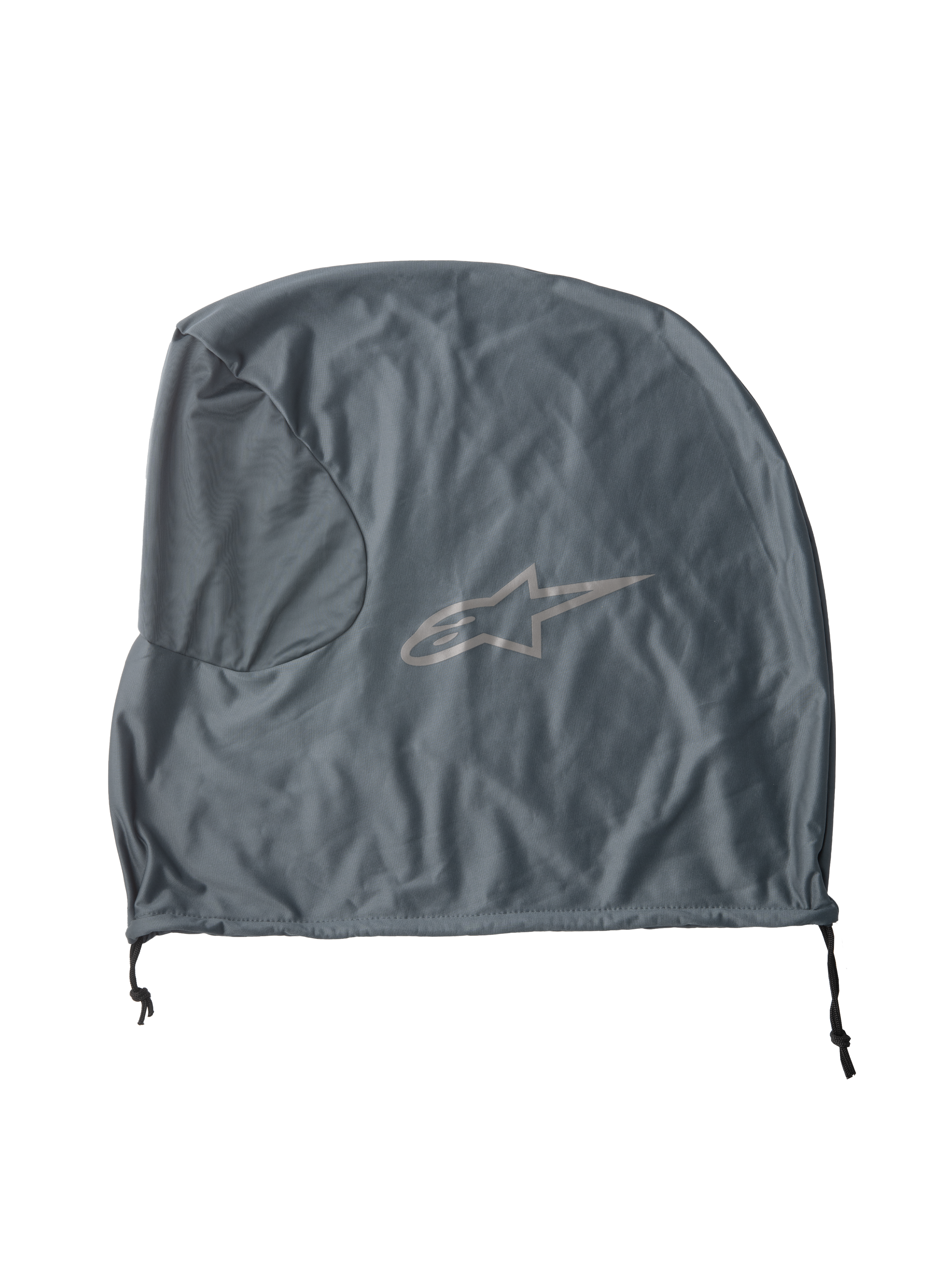 Alpinestars S-M7 Soft Bag, sacca per casco grigia, borsa portaoggetti in tessuto leggero, logo a stella Alpinestars, chiusura con coulisse, protezione per attrezzatura da motocross