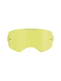 Alpinestars Supertech Clear Lens, lente di ricambio per occhiali da motocross, tinta gialla, con marchio "ONE GOAL. ONE VISION.", attacchi per tear-off integrati, costruzione in policarbonato trasparente resistente agli urti