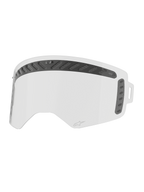 Alpinestars Lente Supertech Modulator Vented, ricambio trasparente per maschera da motocross con rivestimento antiappannamento e supporti per tear-off, lente ventilata per off-road