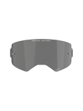 Alpinestars Supertech Smoke Lens, lente di ricambio fumo scuro per occhiali da motocross, lente curva in policarbonato stampato a iniezione con attacchi per tear-off, con scritta 'ONE GOAL. ONE VISION.' e logo a stella Alpinestars