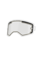 Lente a doppio strato Alpinestars Supertech, lente di ricambio trasparente per occhiali, design ventilato con guarnizione in schiuma grigia, con scritta "ONE GOAL. ONE VISION.", policarbonato resistente agli urti per prestazioni da motocross