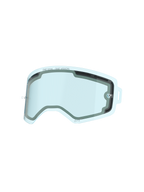 Lente Alpinestars Supertech, lente per occhiali ventilata a doppio strato con tinta blu, con scritta 'ONE GOAL. ONE VISION.', lente di ricambio in policarbonato resistente agli urti per la protezione nel motocross e nel fuoristrada