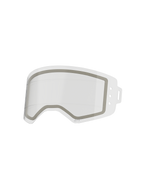 Alpinestars Supertech Dual Pane Roll Off Lens, lente di ricambio trasparente per occhiali, costruzione anti-appannamento a doppio strato con guarnizione in neoprene grigio e linee di scorrimento in silicone integrate per pellicola roll-off, realizzata in policarbonato resistente agli urti