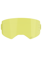 Lente Alpinestars Supertech Roll Off, accessorio per maschera, tinta giallo trasparente, con linee di scorrimento orizzontali integrate e logo a stella inciso, lente di ricambio per maschere da motocross e fuoristrada