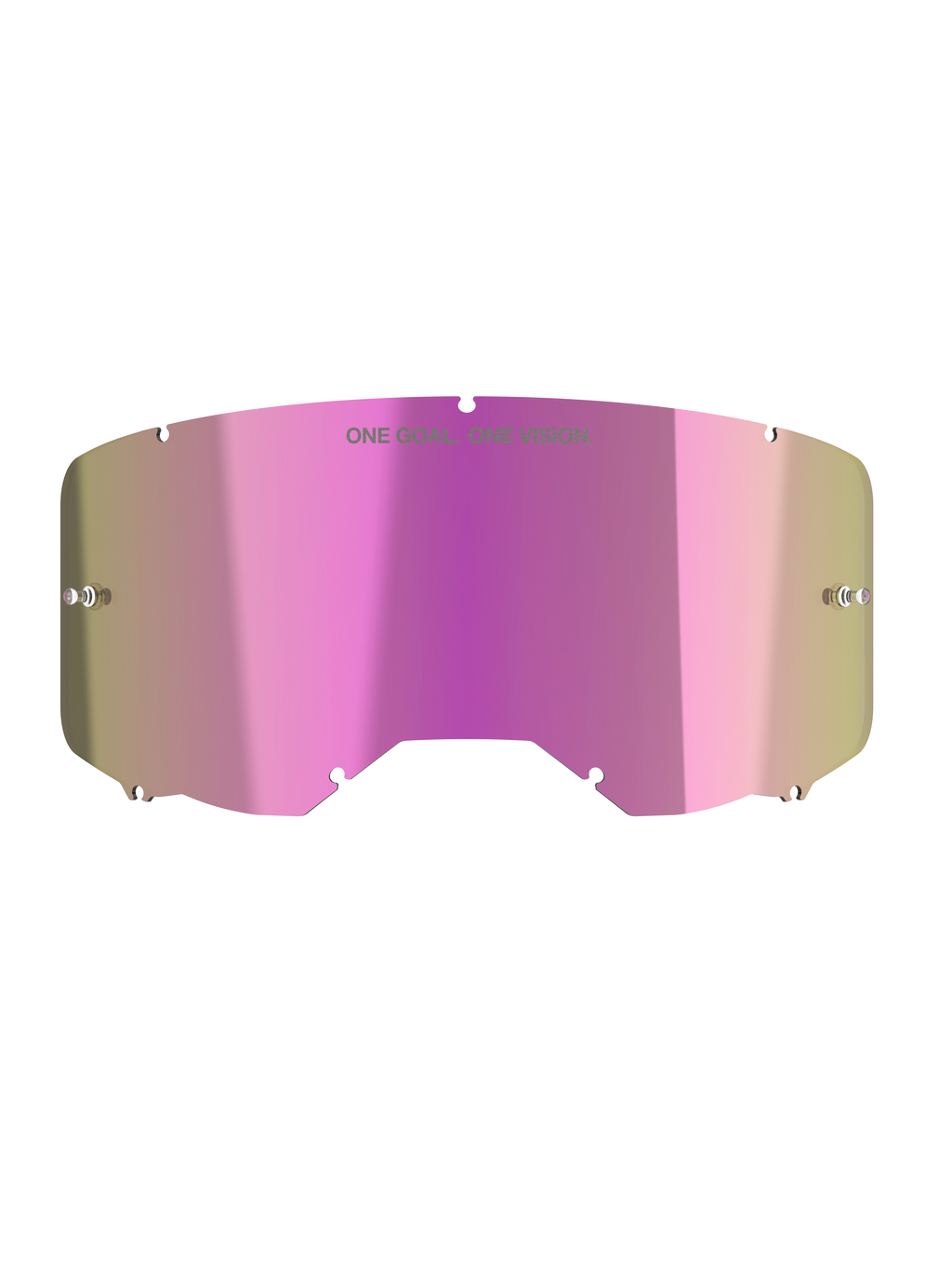 Alpinestars Lente Vision 8-5-3 Mirror Pink, parte di ricambio per maschere motocross, rosa a specchio riflettente.