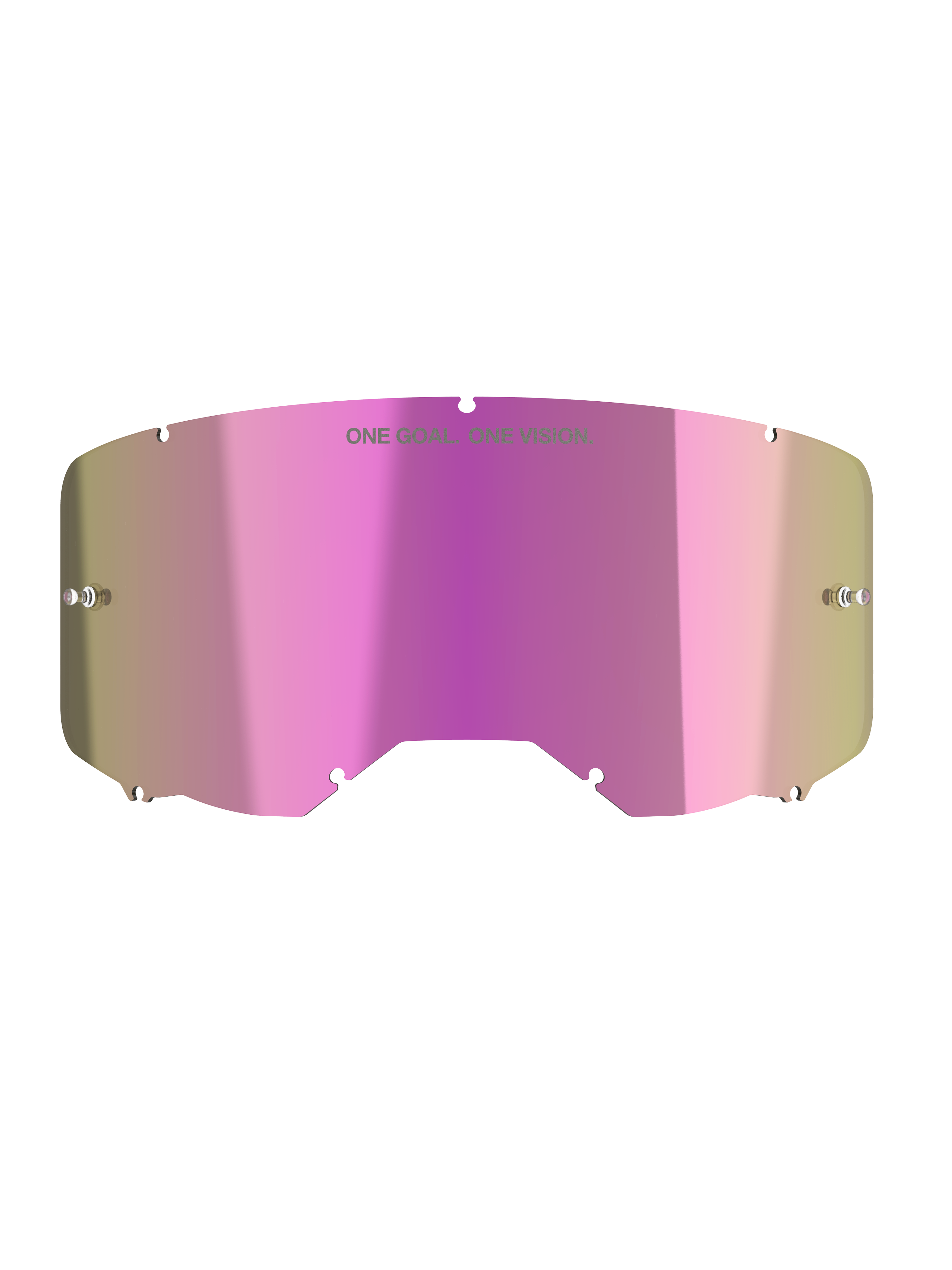 Alpinestars Lente Vision 8-5-3 Mirror Pink, parte di ricambio per maschere motocross, rosa a specchio riflettente.