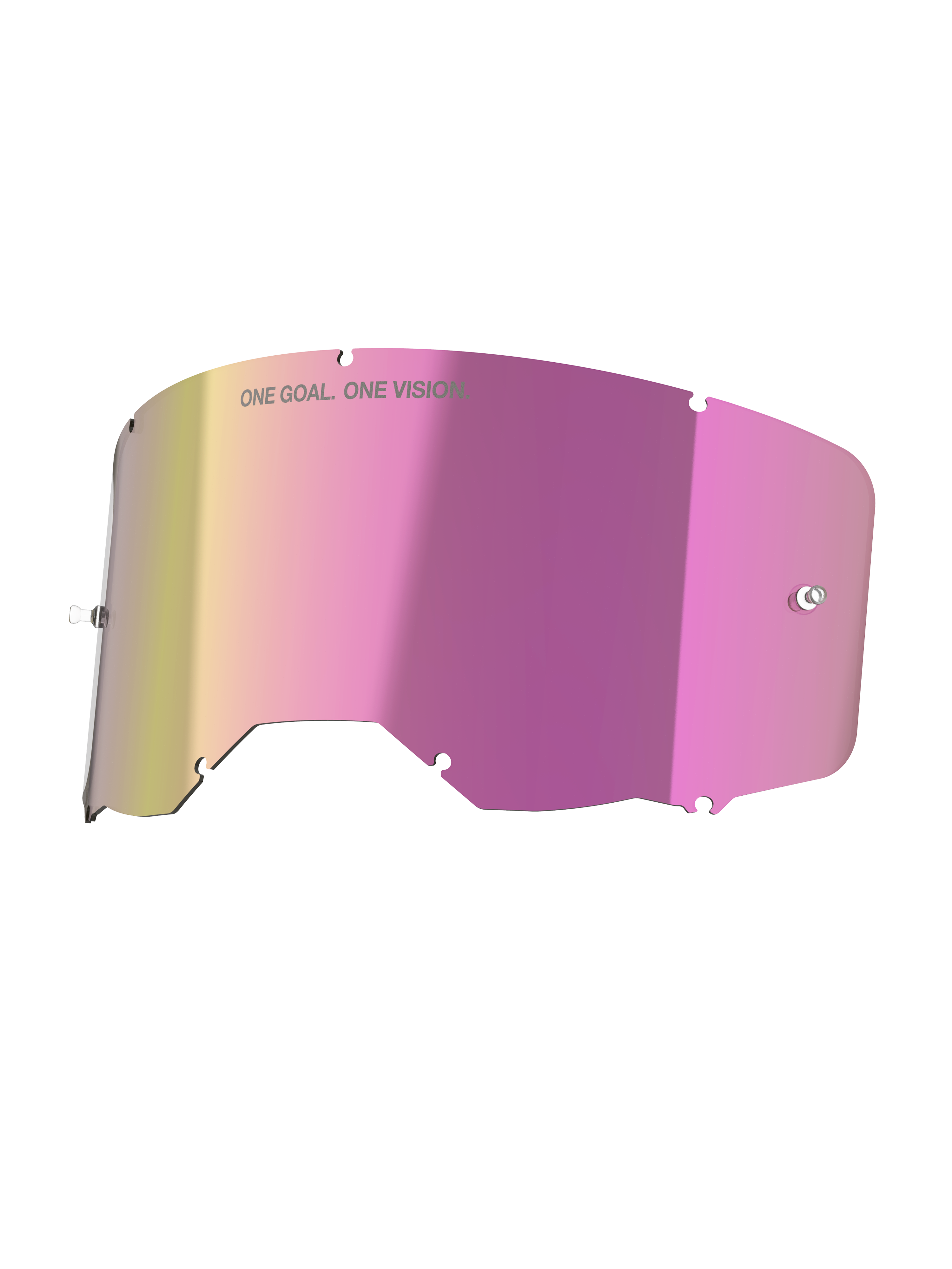 Alpinestars Lente Vision 8-5-3 a specchio rosa, ricambio per maschera da motocross con finitura antiriflesso, rosa.