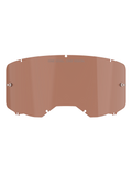 Lente per maschera Alpinestars Vision 8-5-3, tinta Copper Rose, lente di ricambio per maschera da motocross con scritta "ONE GOAL. ONE VISION.", design curvo in policarbonato con perni per tear-off per gare fuoristrada