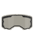 Alpinestars Vision 8-5-3 Dual Pane Lens, lente di ricambio per maschera, tinta grigio fumo, policarbonato curvo con fori di ventilazione e perni tear-off integrati, accessorio motocross