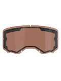 Alpinestars Vision 8-5-3 Dual Pane Vented Lens, lente di ricambio color rosa rame per occhiali da motocross, con supporti per tear-off integrati, fori di ventilazione superiori e marchio ONE GOAL ONE VISION.