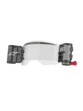 Alpinestars Vision 8-5-3 Roll Film Kit, lente trasparente per maschera, sistema roll-off integrato Wide Vision con contenitori fumé, manopola rossa, scritta 'ONE GOAL. ONE VISION.', accessorio essenziale per motocross per una visibilità nitida