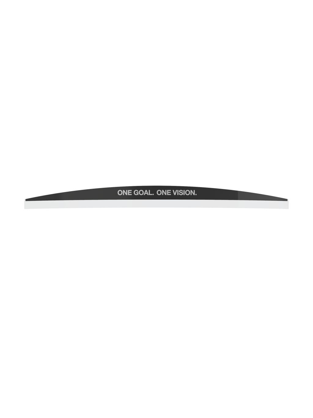 Alpinestars Vision 8-5-3 Roll Off Mud Strip, accessorio per maschera, nero e trasparente, con testo bianco 'ONE GOAL. ONE VISION.', visiera curva in Mylar con striscia adesiva per la protezione degli occhiali da fuoristrada