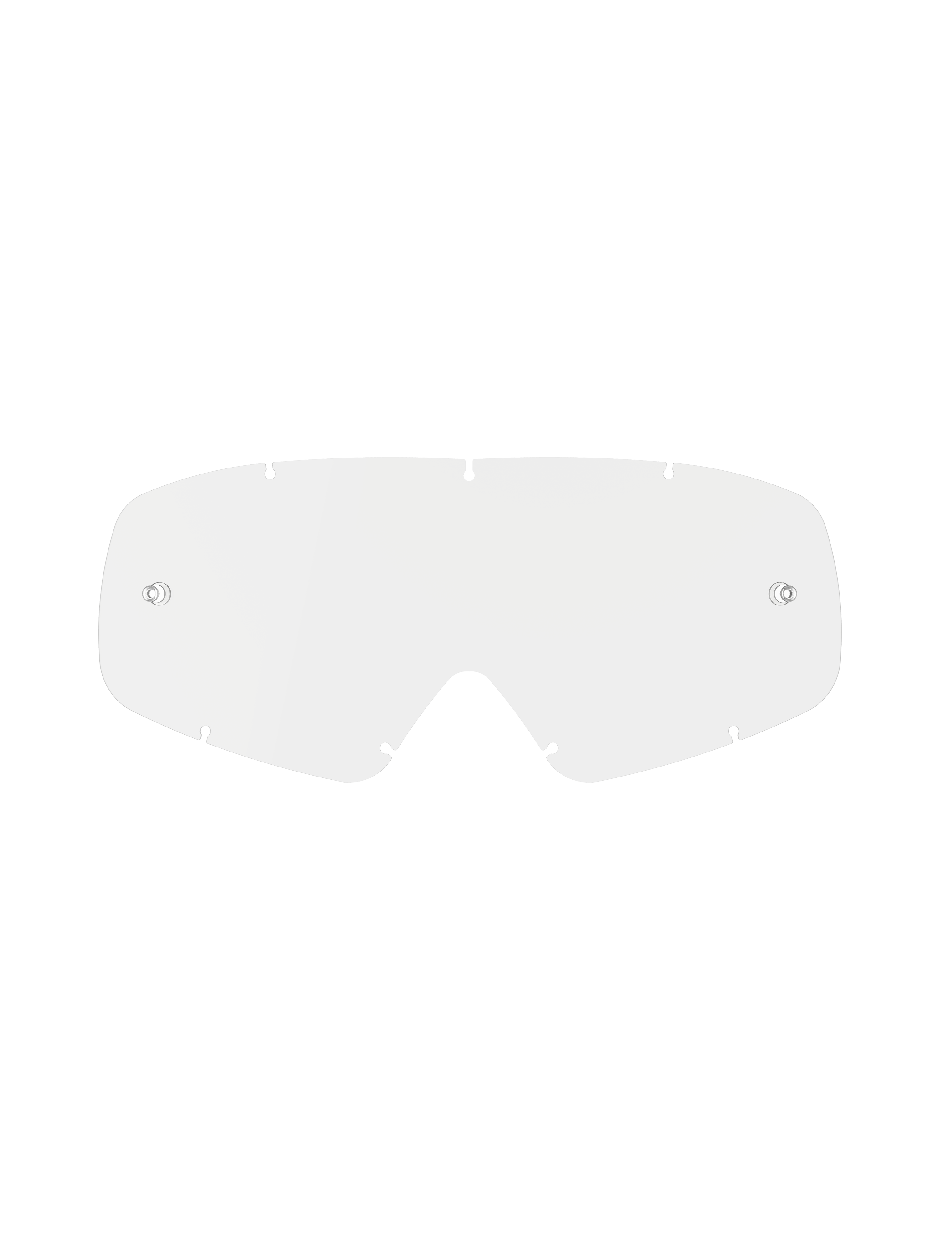 Alpinestars Vision Youth Lens, lente di ricambio trasparente per occhiali, in policarbonato trasparente, dotata di supporti tear-off integrati e sette tacche di bloccaggio, design antiappannamento a doppia lente per attrezzatura da motocross per ragazzi