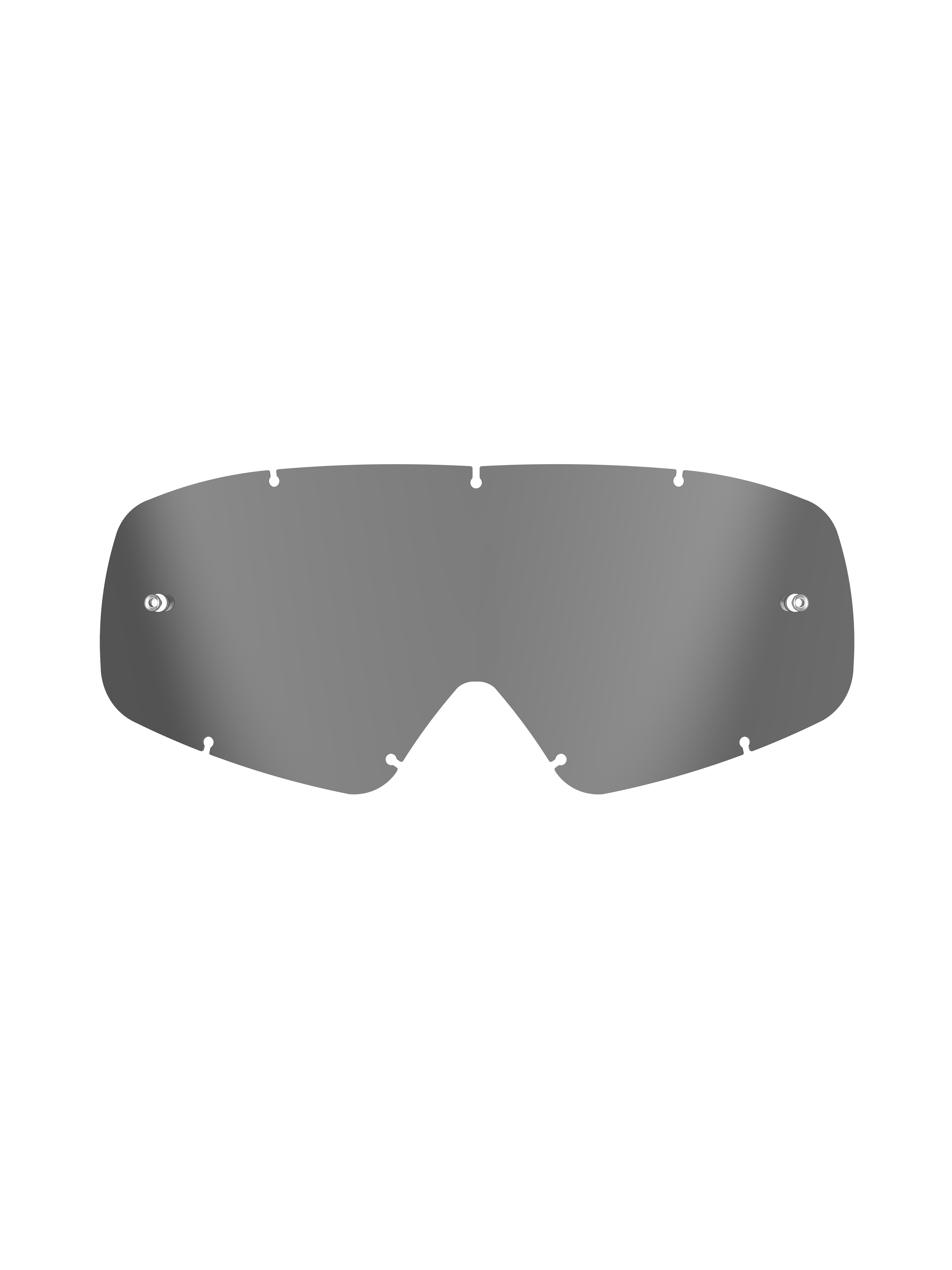 Alpinestars Vision Youth Mirror Lens, accessorio per maschera, Mirror Silver, lente di ricambio in policarbonato grigio riflettente con perni tear-off integrati e intagli di fissaggio, progettata per occhiali da motocross per ragazzi