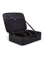 Alpinestars Supertech Vision Goggles Case, nero, custodia aperta a valigetta per occhiali da motocross, con divisori modulari pre-curvati e tasche in rete sul coperchio, maniglia imbottita, costruzione resistente per l'attrezzatura off-road