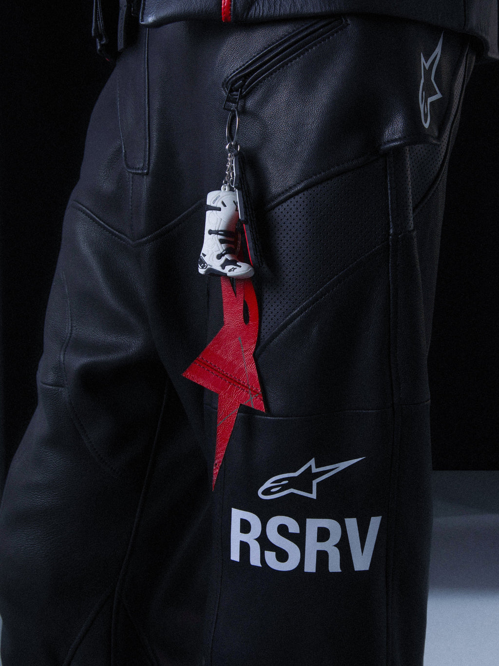Pantaloni In Pelle RSRV Neo Bat
