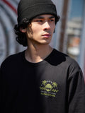 Alpinestars Order CSF Tee, maglietta a maniche corte, nera, logo con casco e palme verde lime con testo One Goal One Vision, streetwear casual ispirato al motorsport