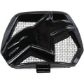 Alpinestars Supertech M10/M8 Presa d'Aria Mentoniera, ricambio in plastica nera lucida, con logo centrale a stella e griglia interna in rete, accessorio di ventilazione per casco da motocross