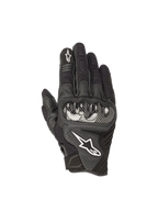 Alpinestars Guanti SMX-1 Air V2, guanti da moto estivi da uomo, neri, in pelle e mesh con protezione nocche rigida, certificati CE