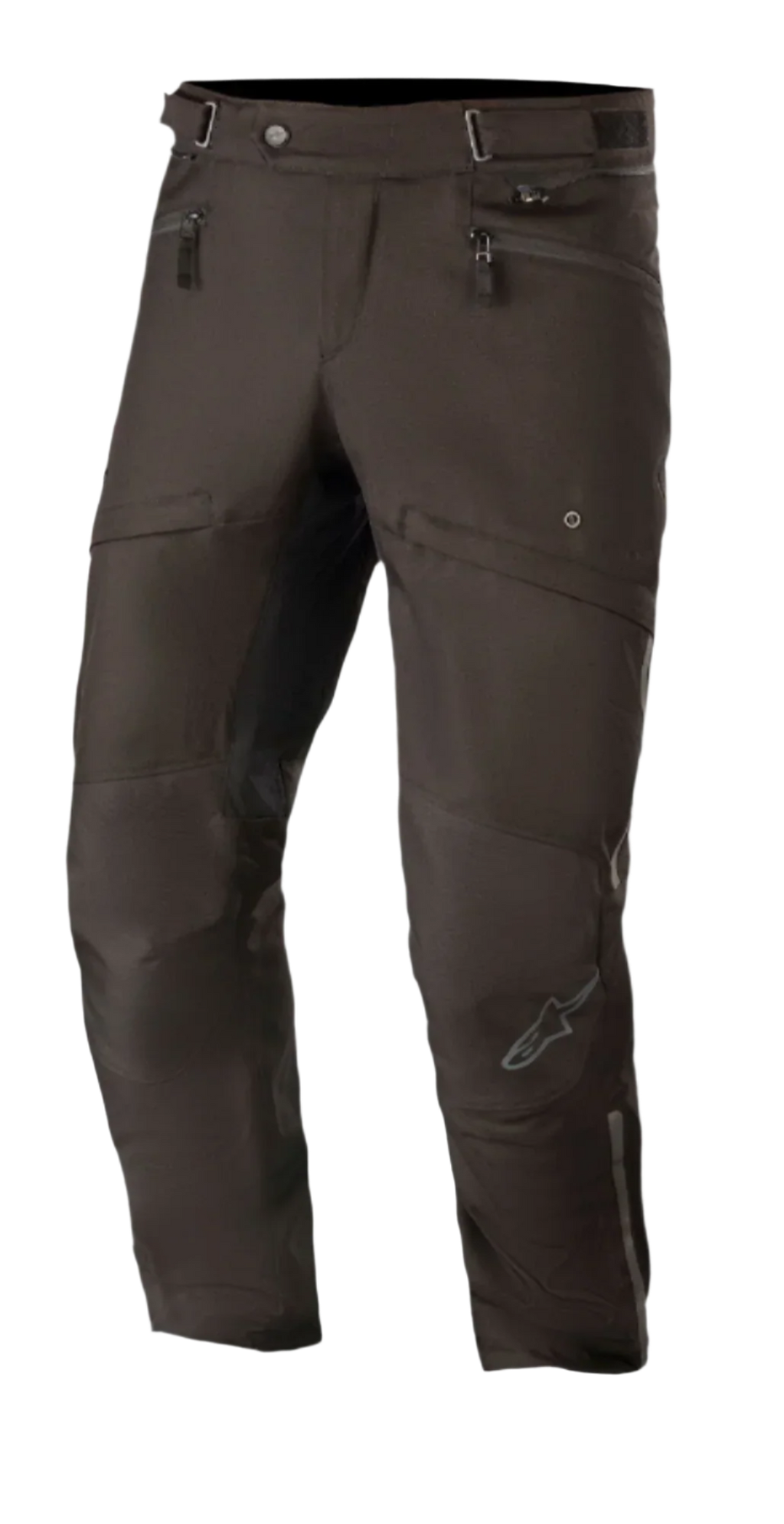 Alpinestars AST-1 V2 Waterproof Pants Short, nero, pantaloni da moto touring, costruzione in tessuto impermeabile, tasche con zip e vita regolabile, gamba pre-curvata con logo riflettente
