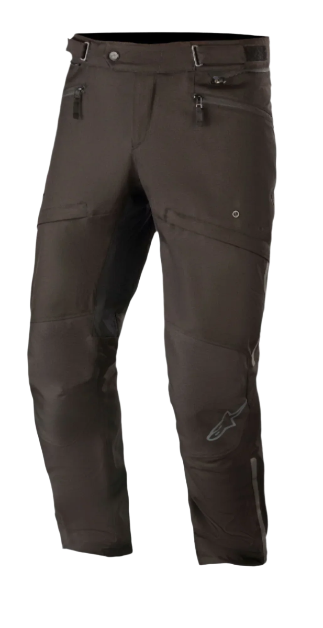 Alpinestars AST-1 V2 Waterproof Pants Short, nero, pantaloni da moto touring, costruzione in tessuto impermeabile, tasche con zip e vita regolabile, gamba pre-curvata con logo riflettente