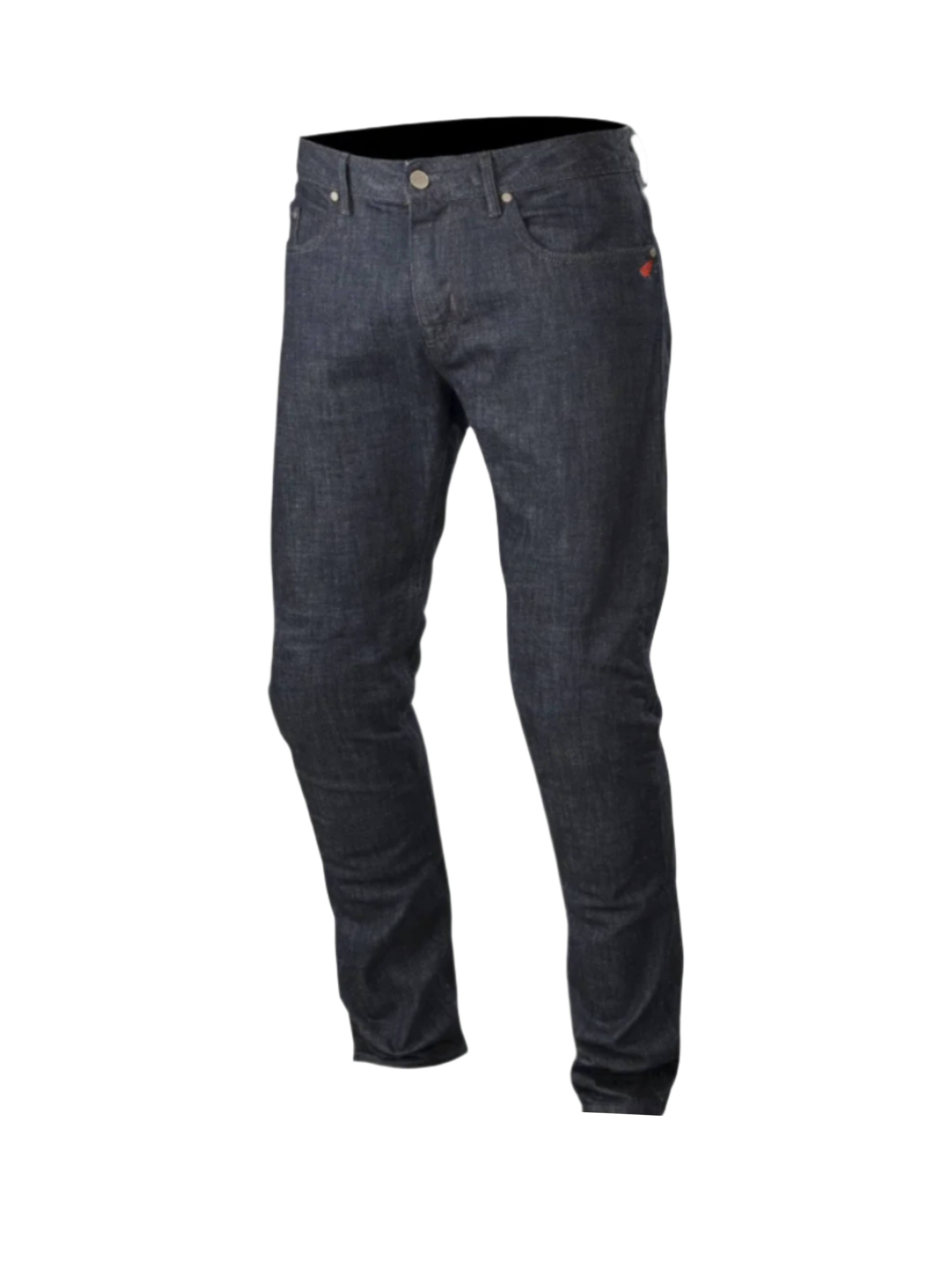 Alpinestars pantaloni jeans Copper, jeans da moto da uomo, blu scuro, taglio dritto con protezione in fibra aramidica.