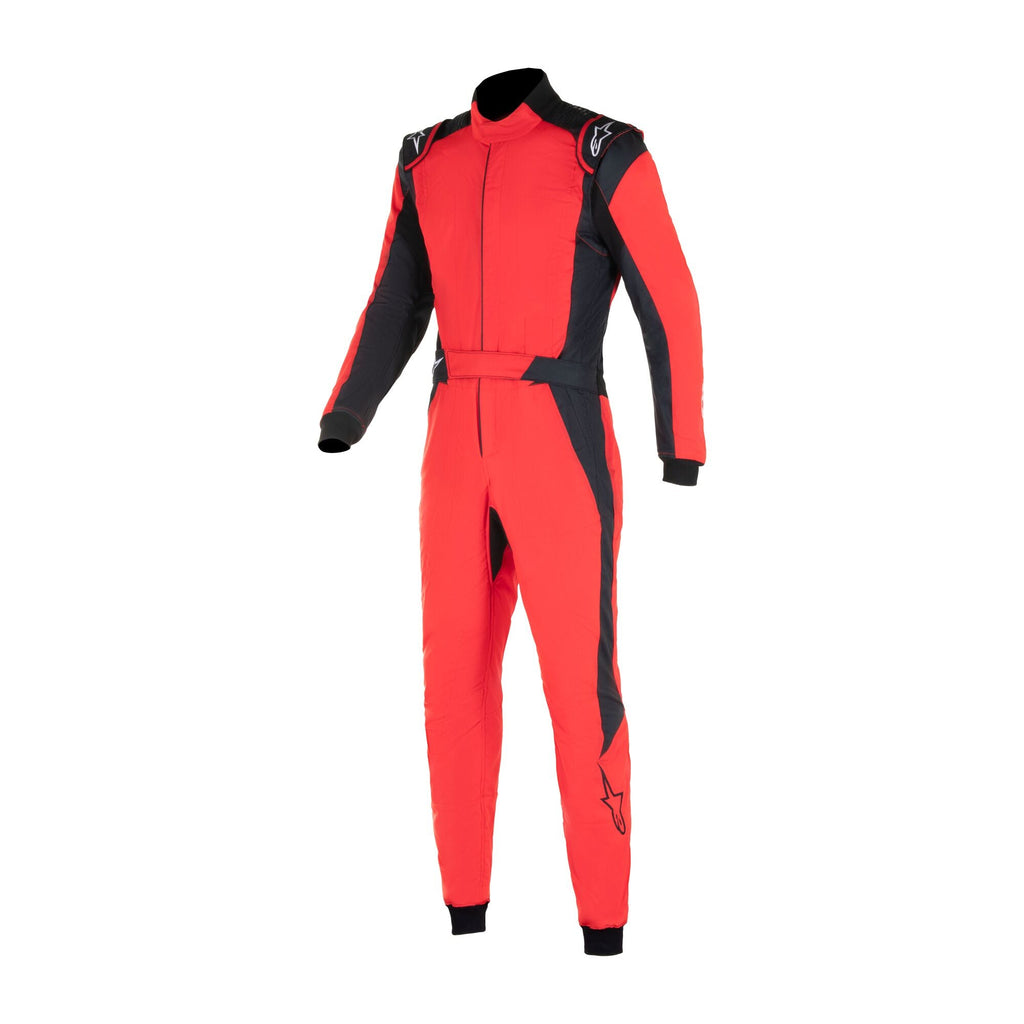 Alpinestars Tuta GP Pro Comp V2 - FIA, tuta da corsa auto da uomo, rosso e nero, certificata FIA, struttura leggera multi-strato