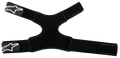 Alpinestars Fluid Dual Strap Kit, cinghie per protezione collo, nero, design in tessuto regolabile con quattro cinturini in velcro, loghi a stella Alpinestars bianchi sulle estremità, accessorio di fissaggio sicuro per attrezzatura protettiva da motocross