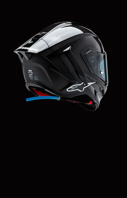 Alpinestars Supertech R10 Team Carbon Casco MotoGP | Omologato ECE 22.06 | Nero/Rosso/Bianco | Taglia L (59/60)