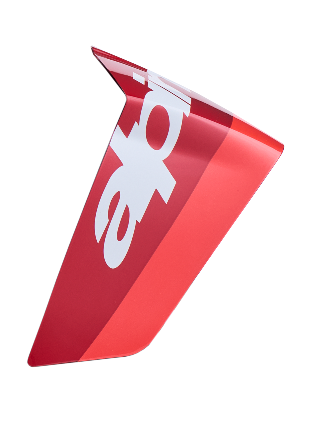 Alpinestars Supertech R10 Arius Race Spoiler, accessorio per casco da moto, rosso e bianco, finitura lucida, componente di ricambio aerodinamico per caschi racing