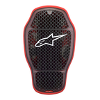 Alpinestars Nucleon KR-1 Cell i Back Protector, inserto paraschiena da moto, rosso fumo trasparente, con design a celle con microstruttura a nido d'ape e logo Alpinestars bianco al centro, protezione leggera ed ergonomica
