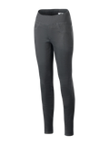 Alpinestars Shuri Women Leggings Summer, leggings da moto a vita alta e vestibilità slim, nero, con ampia fascia elastica in vita, tessuto in denim di cotone elasticizzato, cuciture decorative delle tasche anteriori, pantaloni da guida in stile urban per donna