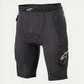 Pantaloncini protettivi Alpinestars Youth Paragon Lite, pantaloncini da ciclismo, nero, con tessuto a rete traspirante, imbottitura integrata sulle anche, logo Alpinestars bianco sulla vita e sulla gamba, sotto-pantaloncino protettivo leggero per MTB