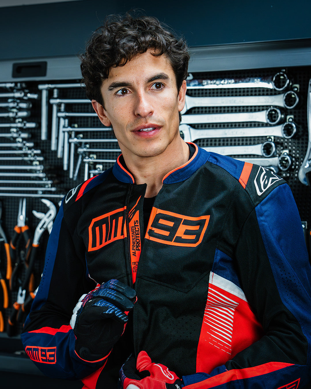MM93 T-SPS Air V2 - Blue Motorcycle Jacket | Alpinestars®