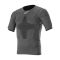 Alpinestars Top intimo tecnico Roost, intimo tecnico da motocross e fuoristrada da uomo, nero antracite, a maniche corte con zone imbottite per protezione dal roost, costruzione a maglia traspirante ed elastica