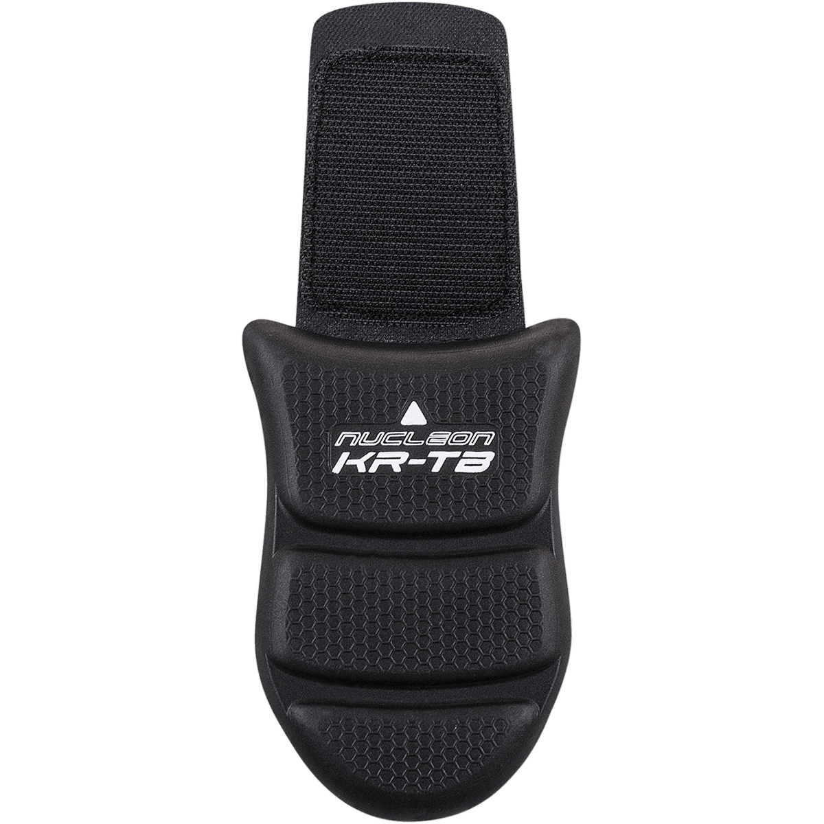 Alpinestars Nucleon KR-TB Tailbone Protector, nero, protezione moto con superficie a trama esagonale, design sagomato a tre sezioni con logo bianco, cinghia di fissaggio regolabile per la copertura del coccige
