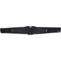 Alpinestars Sequence Kidney Belt, nera, fascia lombare da moto con struttura centrale a celle esagonali in TPR, cinturini traforati con piccoli dettagli rossi e logo bianco, supporto lombare ergonomico per off-road e motocross