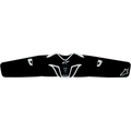 Alpinestars Saturn Kidney Belt, fascia lombare da moto, nero e bianco, design ergonomico curvo con pannello in TPR rinforzato, con fori di ventilazione e logo Alpinestars, equipaggiamento protettivo leggero per fuoristrada