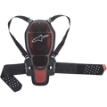 Alpinestars Nucleon KR-1 Cell Back Protector, paraschiena da moto, fumé trasparente e rosso, scocca con struttura reticolare in plastica rigida, spallacci regolabili e cintura lombare, costruzione in rete traspirante e Bio-Foam